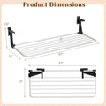 Tangkula Portable Clothes Drying Rack - Extendable Radiator Clothes Airer with Robust Aluminum Frame for Balcony Railings Windowsill